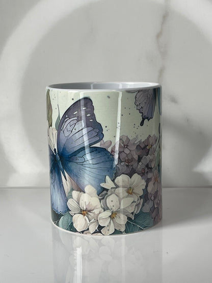 Butterfly and Flowers Mug